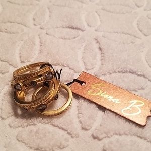 Siena B set of‎ 5 stack rings Size 7